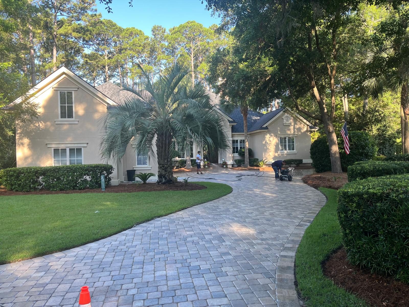 Pressure washing service