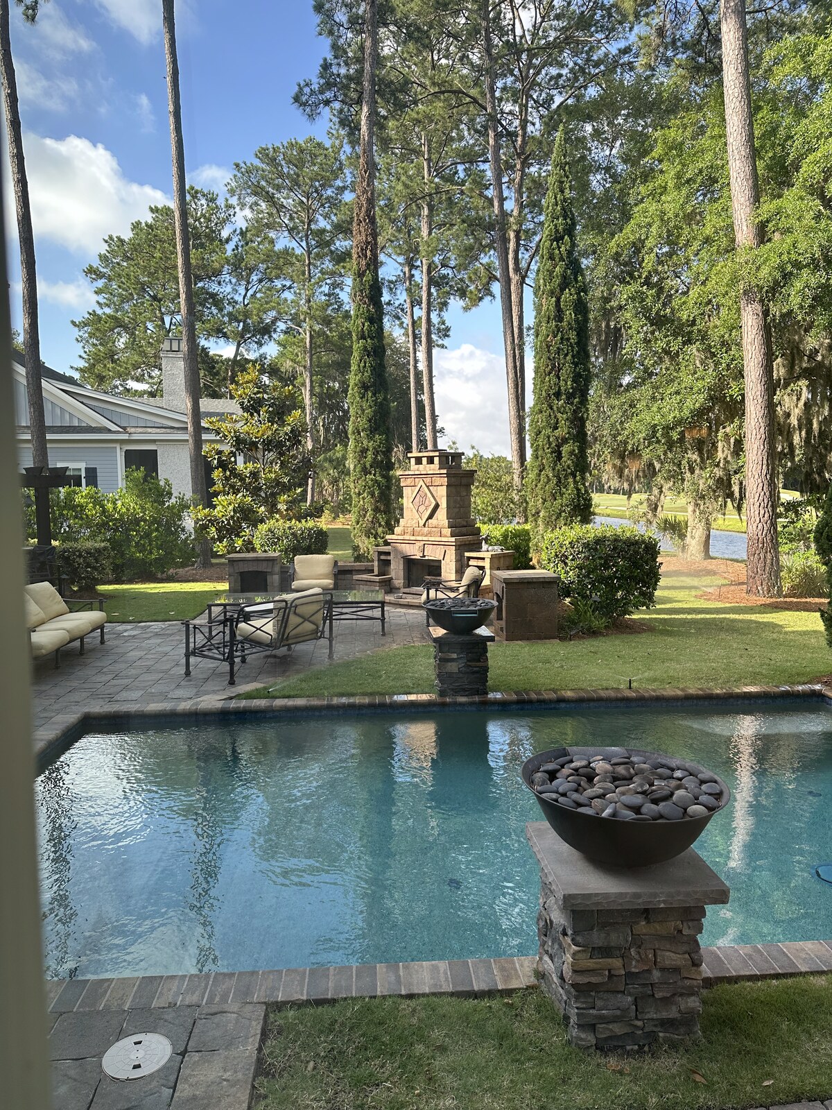 Coastal patio detail